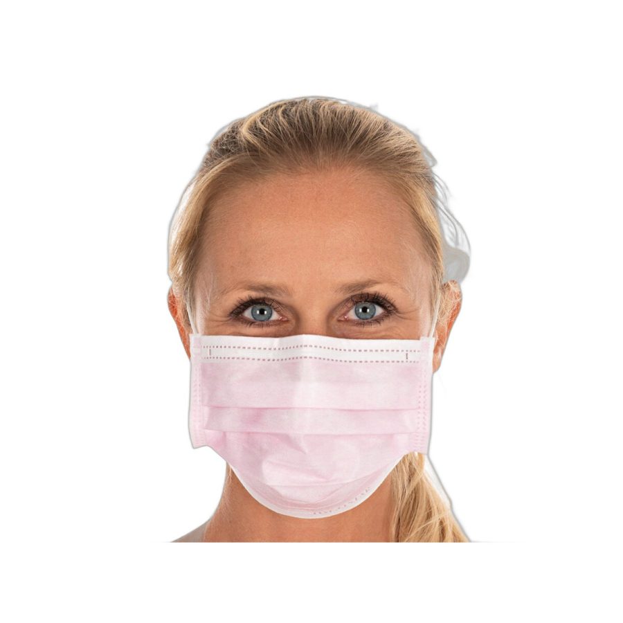 Medicīniskās sejas maskas TYPE II rozā Medicīniskās sejas maskas TYPE II rozā