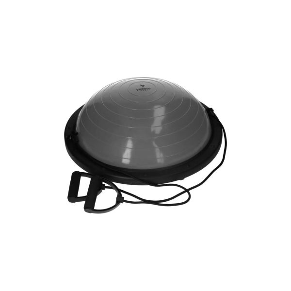 Balansa bumba ar rokturiem yellowSPORT yellowBOSU pelēks