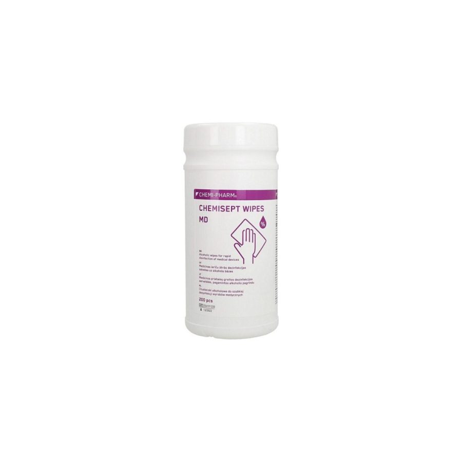 CHEMISEPT WIPES MD — dezinfekcijas salvetes virsmu ātrai dezinfekcijai N200