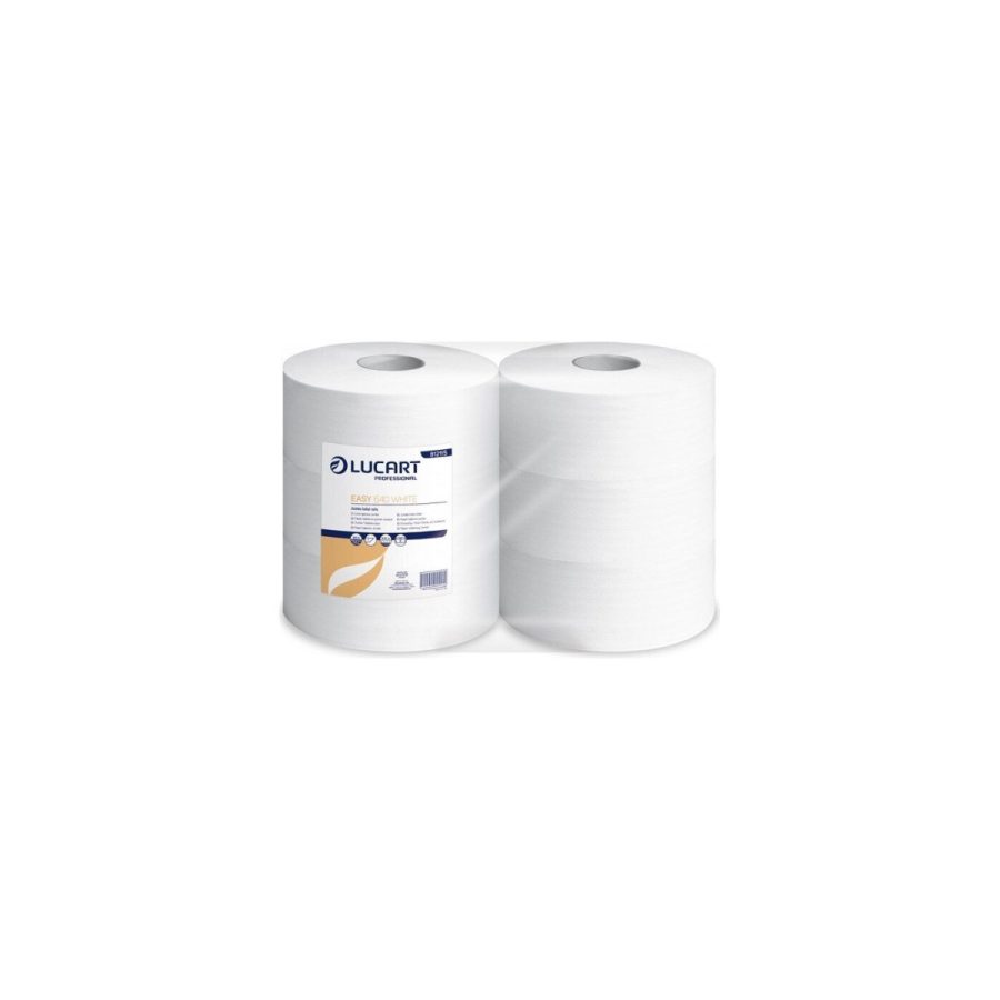EASY 640 WHITE — vienkārtas tualetes papīrs JUMBO ruļļos EASY 640 WHITE — vienkārtas tualetes papīrs JUMBO ruļļos
