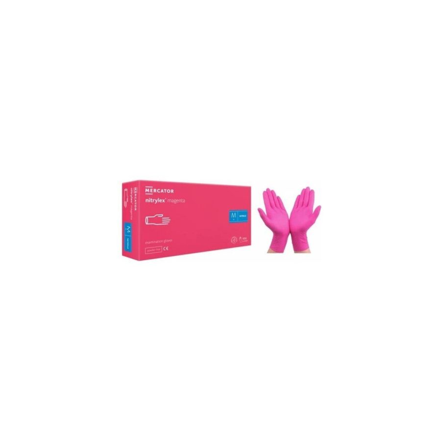 MAGENTA, spilgti rozā nitrylex classic Nitrila cimdi, bez pūdera N100 MAGENTA, spilgti rozā nitrylex classic Nitrila cimdi, bez pūdera N100