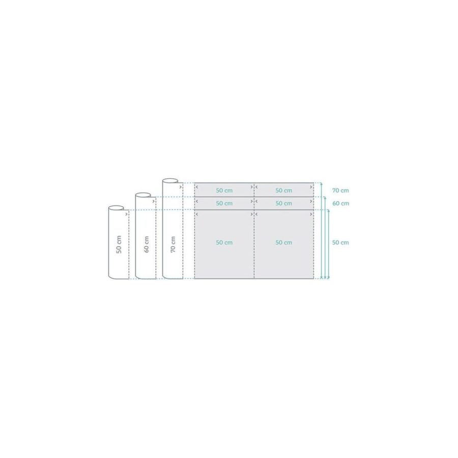 PN 50 cm × 50 m higiēnas pārklājs rullī PN 50 cm × 50 m higiēnas pārklājs rullī