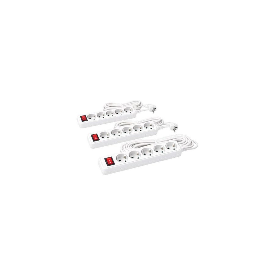POWER — elektriskais pagarinātājs ar 5 ligzdām POWER — elektriskais pagarinātājs ar 5 ligzdām