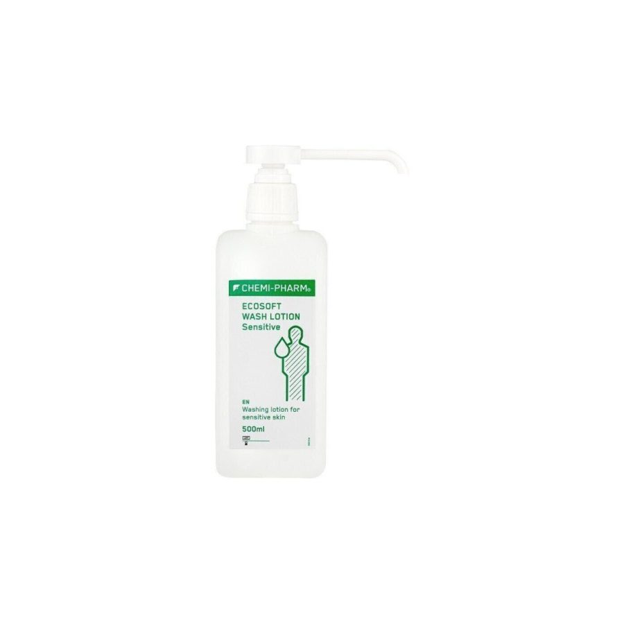 ECOSOFT WASH LOTION Sensitive — maigas šķidrās ziepes jutīgai ādai
