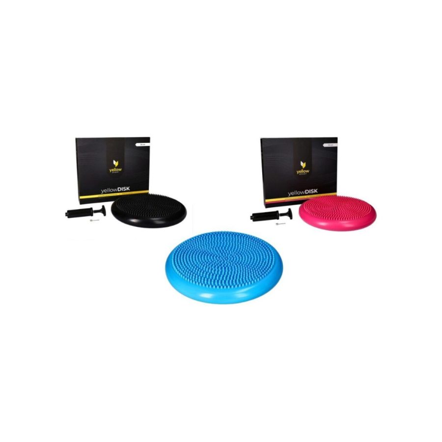 Sensomotorais spilvens ar pumpi yellowSPORT yellowDISK zils 34 cm Sensomotorais spilvens ar pumpi yellowSPORT yellowDISK zils 34 cm